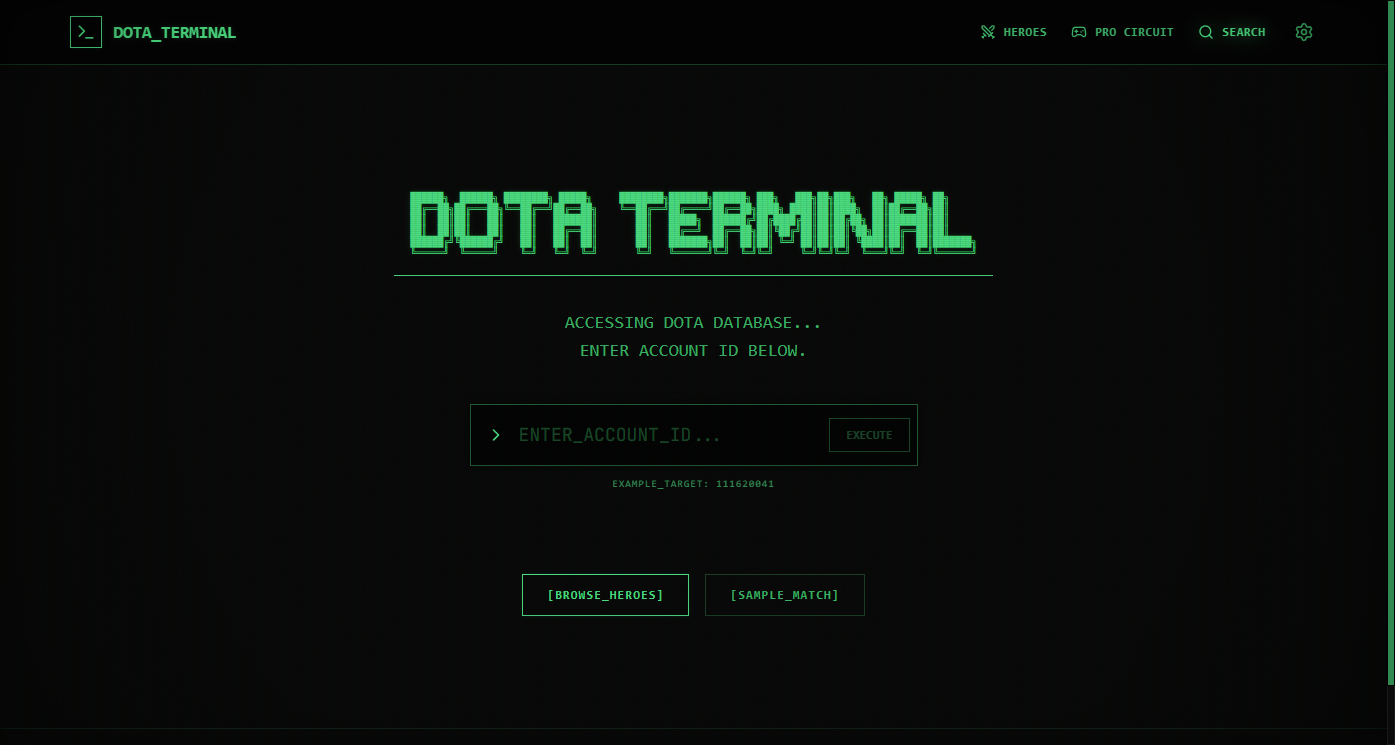 DOTA TERMINAL