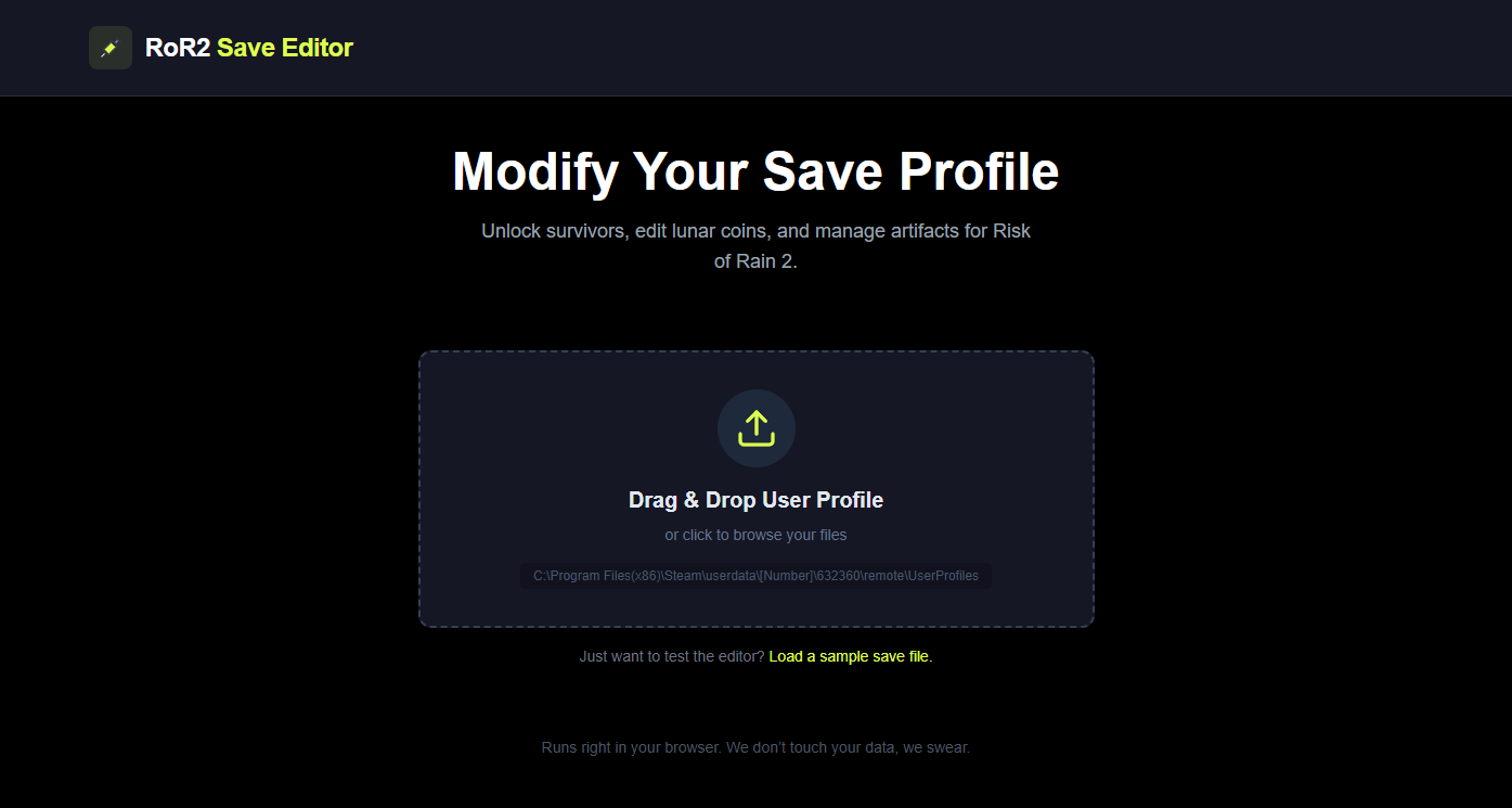 ROR2 SAVE EDITOR